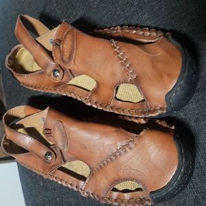 Men's Brown Leather Sandals